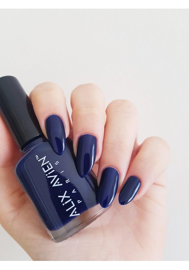 Alix Avien Lacivert Oje 25 Yüksek Pigmentli Uzun Süreli Kalıcılık Hızlı Kuruma Nail Lacquer 25