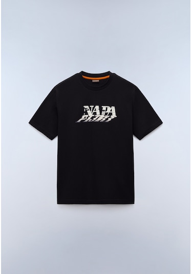 Napapijri S-lodestar Ss Erkek T-shirt-31975 Siyah