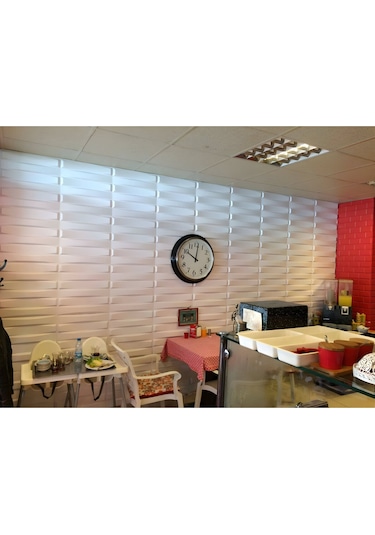 3 Boyutlu Boyanabilir Pvc Duvar Paneli Edessa 50-50 Cm 4 Adet-1 Metrekare