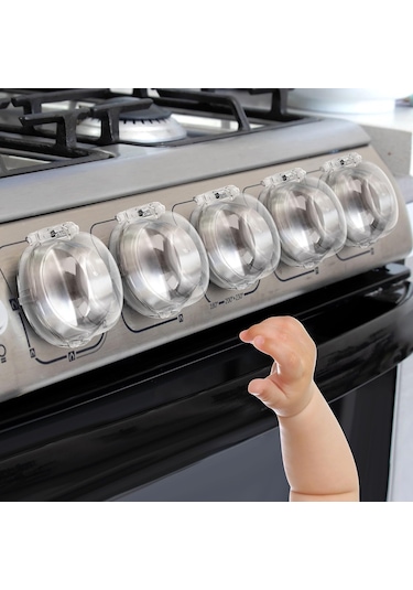 2 Adet Iz Bırakmaz Montajsız Ocak Ve Fırın Gaz Düğmesi Kapatıcı Çok Renkli