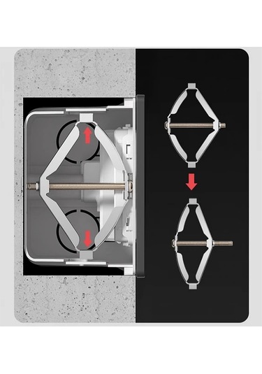 Willowhaven 10 Adet Siyah Nylon Elektrik Kutusu Tamir Seti Anahtar Priz