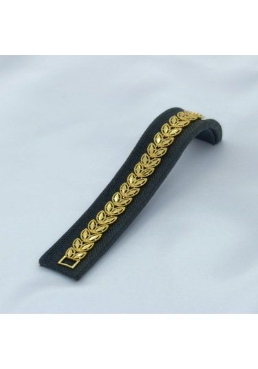 Yeni Sezon Vip Özel Seri Paslanmaz Çelik Çift Yaprak Model Altın Kaplama Kadın Bileklik Gold