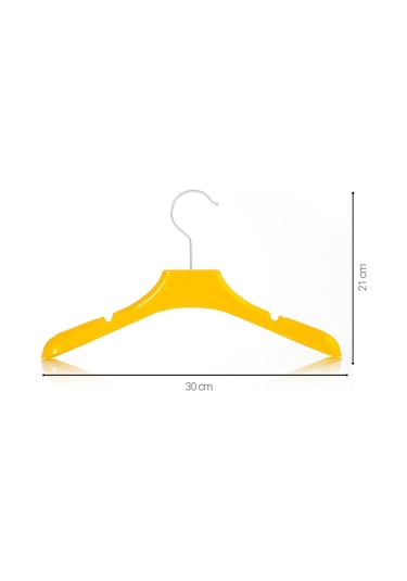 Çocuk SARI Elbise Mont Askısı 10 Adet Paketli 30 Cm Çocuk Askı Sarı