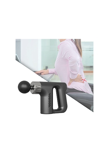 Dolıty Vurmalı Masaj Cihazı Yüksek Yoğunluklu Sessiz Siyah