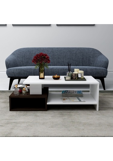 Dux Dekoratif Orta Sehpa Beyaz - Ceviz