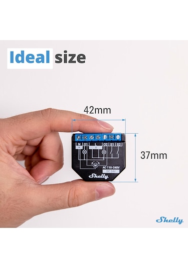 Shelly Plus 2pm Wi-fi Ve Bluetooth 2 Kanallı Akıllı Röle Anahta