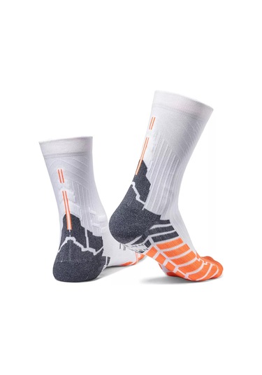 Moretan Engebeli Arazide Koşu İçin Spor Çorapları 173283596 Beyaz
