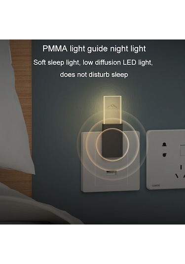 Akıllı Duvar Lambası Gece Işıkları Mini Ev Böcek Kovucu Fare Kovucu Beyaz