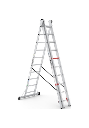 Çağsan TS190 3 x 10 Basamaklı Triocombi Üç Parçalı Çok Amaçlı Merdiven