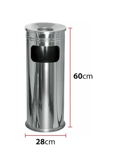 Palex Kolon Küllük Çöp Kovası Paslanmaz 30X60 4No