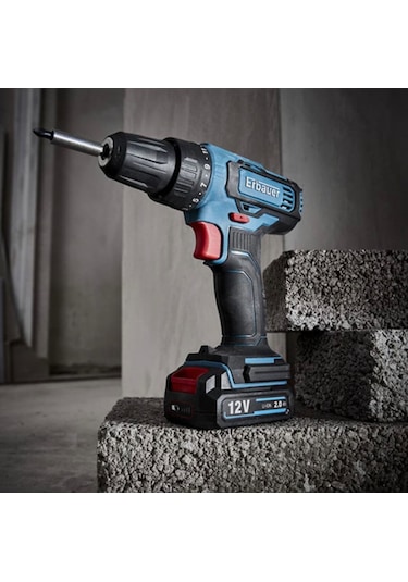 Erbauer EDD12-Li-2 12V 2Ah Çift Akülü Matkap Vidalama