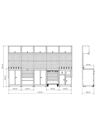 MT-1027 Modüler Çalışma Tezgahı -