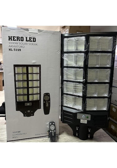 Hero 1000w Solar Sokak Armatürü Güneş Enerjili