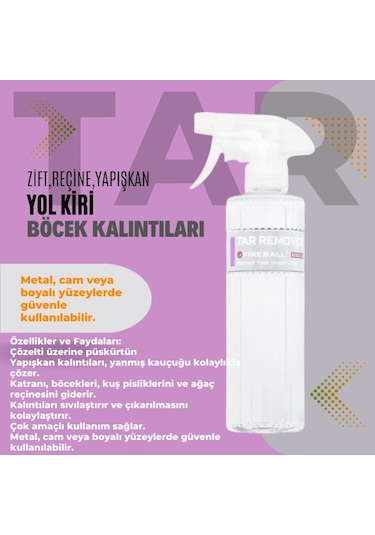 Fireball Tar Remover Zift Ve Yapışkan Sökücü 500ml.