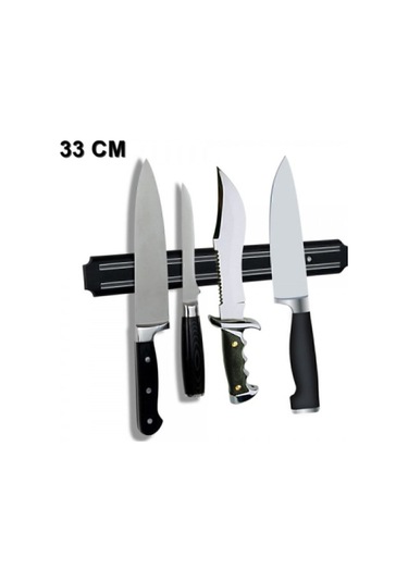 Mıknatıslı Bıçak Askısı Kepçe Tutucu Bıçak Tutucu Mıknatıs Askılığı 33 Cm Çok Renkli