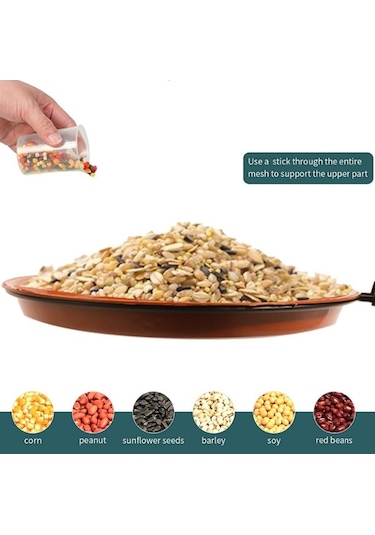 Pazly Spot İkinci Saç Patlayıcı Açık Kuş Yemliği, 2 Disk Ve 2 Braket, Ağaca Asılabilir, Sinek Kuşu Yemliği