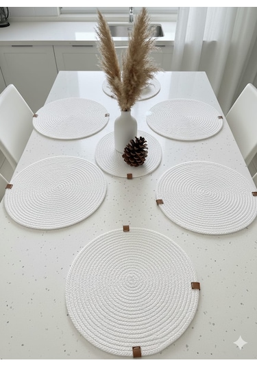 Servis Takımı Jut Ip Halat Ip Kordon Ip Supla Takımları Beyaz