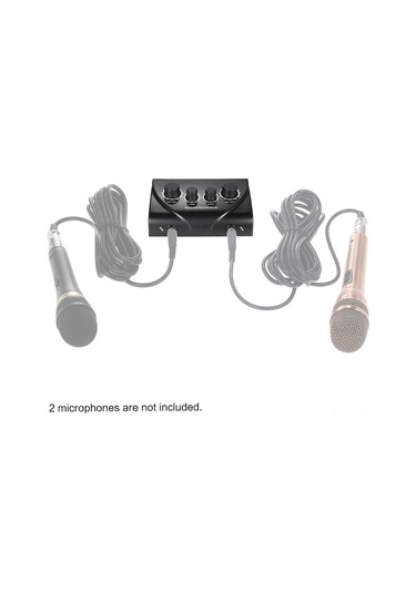 Padalink Karaoki Reverb Ses Mikseri N-3 Siyah, Avrupa Standartı, 100-240v, Ev/ktv/ Sahne İçin, Hafif Ve Dayanıklı