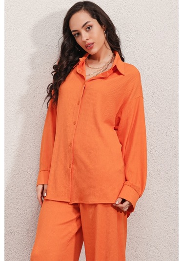 Bigdart 5858 Örme İkili Takım - Turuncu 001