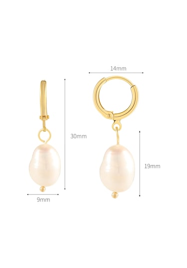 Altın Huggie Küçük Halka Küpeler Charm İle Kişiselleştirilmiş Yıl Gold