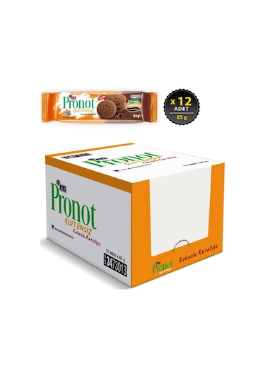 Eti Pronot Glutensiz Kakaolu Kurabiye 12 x 85 G