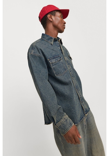 Jack & Jones Erkek Kot Gömlek Lacivert