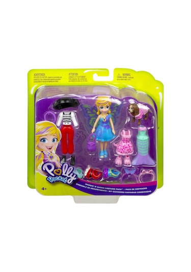 Polly Pocket ve Hayvan Dostu Kostüm Giyiyor Oyun Seti GDM15