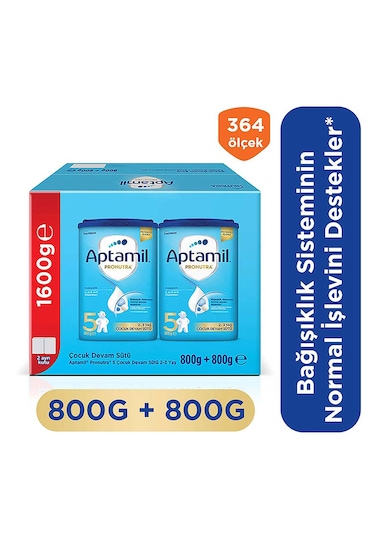 Aptamil 5 Çocuk Devam Sütü 800x2 G 2 Yaş+akıllı Kutu