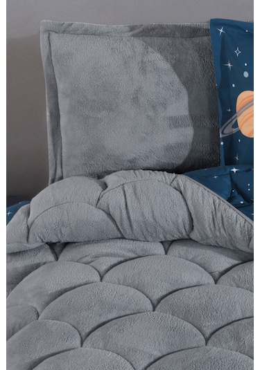 Nordqueen Wellsoft Tek Kişilik Uyku Seti Çift Taraflı Galaxy Lacivert