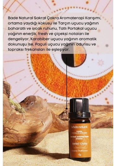 Bade Natural Sakral Çakra Aromaterapi Karışımı 10 ML