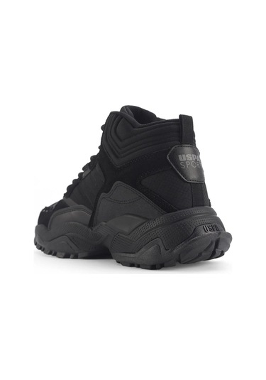 U.s. Polo Assn. Yota Hi 4pr Erkek Siyah-siyah Bot Siyah