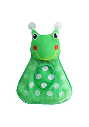 Bebek Duş Oyuncakları Depolama Organizatörü Çocuk Oyuncak Depolama Mesh Seti Banyo İçin Kurbağa Çok Renkli Çok Renkli