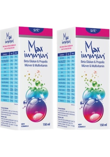 Max Immunbeta Glukan Propolis Mürver Multivitamin Şurup 150 Ml 2A