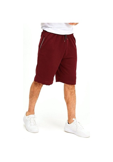 Wingetstar Cepli Bağcıklı Erkek Bermuda Şort Bordo