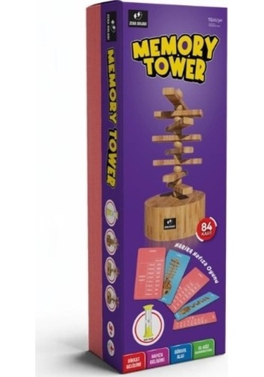 Memory Tower Hafıza - Hafıza Oyunu - Ahşap Oyuncak - Kutu Oyunu
