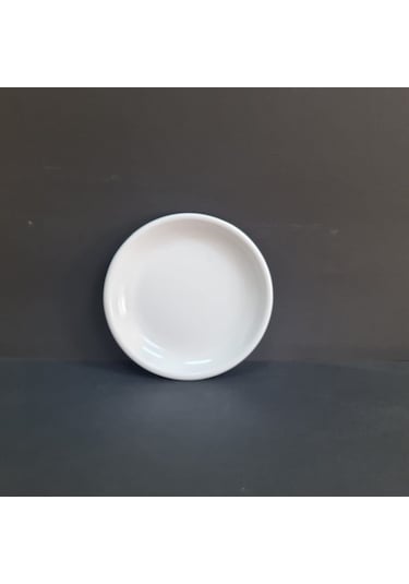 6 Adet Standart Düz Melamin Tatlı & Yemek Servis Tabağı 15 Cm - Beyaz Beyaz