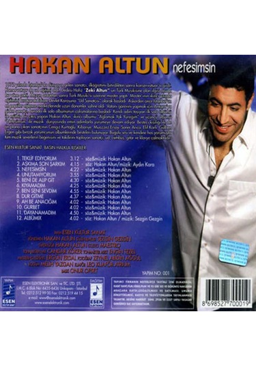 Hakan Altun - Nefesimsin Cd