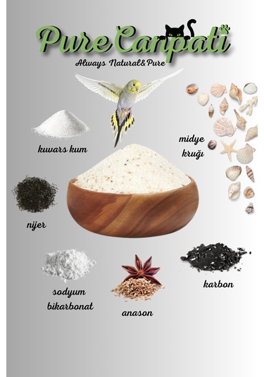 Purecanpati Premium Kuş Kumu 250 G
