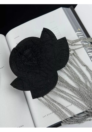 Slubov'u Epolet 1 Adet, Zincirli Ve Taşlı Broş 238302282 Gri