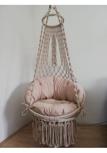 Makrome El Örgüsü Salıncak Bej  MİS38008 Bej