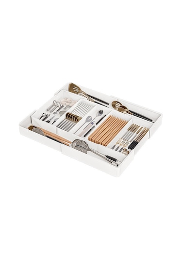 Youtek Mutfak Çekmecesi İçin Bölümlü Organizer, Ayrı Bölmeli Plastik Depolama Kutusu, Temiz Ve Düzenli Malzeme Saklama, Ev Kullanıma Uygun Diğer