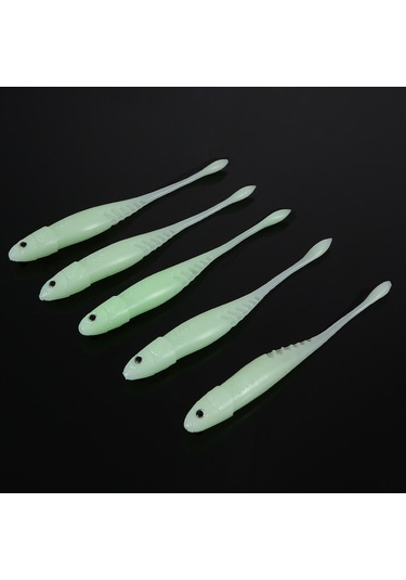 Maiyame 11cm 6.5g Plastik Yumuşak Balık Yemleri - 3 Renkli, Parlak Işıklı, Gerçekçi 3d Gözlü, Kaliteli Squidding Enstrümanı