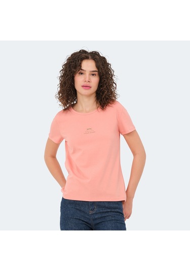 Slazenger VIRAJ Kadın  Somon Tişört