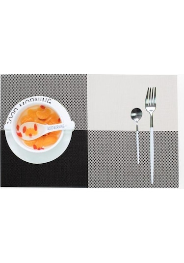 Placemat Aşınmaya Dayanıklı Su Geçirmez Kaymaz Isı Yalıtımı Dikdörtgen Masa Mat Züccaciye Bardak Altlığı Yeşil