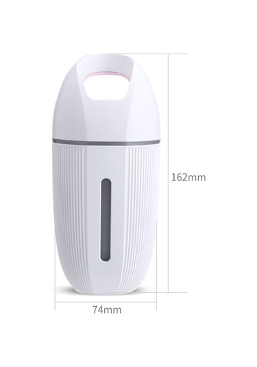 Bd-md1 Araba Ev Usb Takılabilir Hava Temizleme Cihazı Renkli Aydınlatma Nemlendirici Yeşil