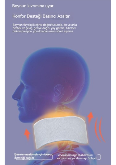 Soulader Duruş Düzeltici Omurga Destekleyici Boyunluk - Genç Ve Yetişkinler İçin Rahat Boyun Korsesi Mavi