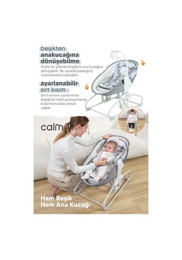 Huggy Calm All In One Sallanabilir Mini Beşik