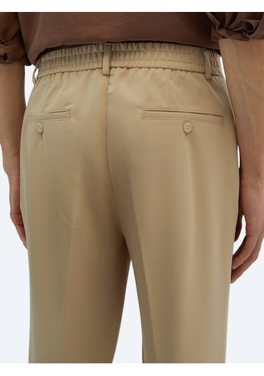 Bej Dokuma Jogging Fit Casual Pantolon Bej