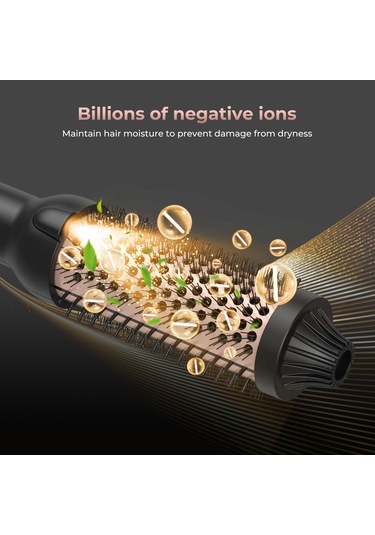 Yifomall Üçlü Fonksiyonlu Taşınabilir Saç Düzleştirici Ve Fırçası, Hızlı Isınma, 120 C-210 C Ayarlanabilir Sıcaklık