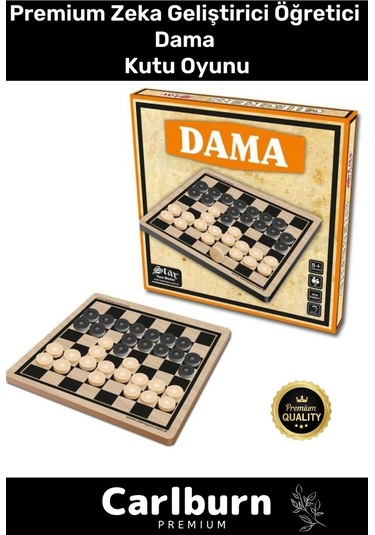 Premium Eğitici Zeka Geliştirici Öğretici Eğlence Aile Parti Yılbaşı Etkinlik Dama Kutu Oyunu